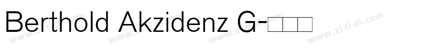 Berthold Akzidenz G字体转换